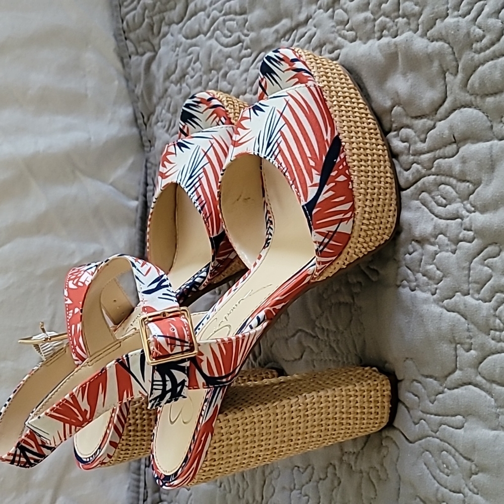 NWOT wedged heels